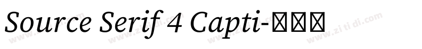 Source Serif 4 Capti字体转换
